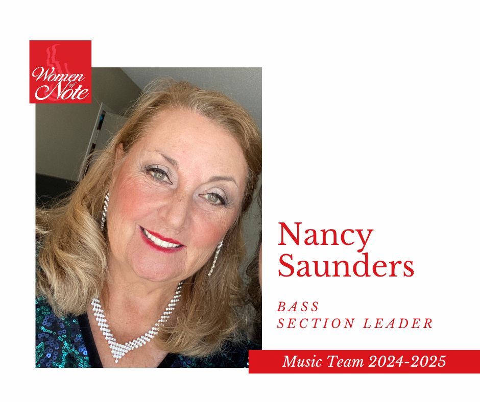 Nancy Saunders, Bass Section Leader